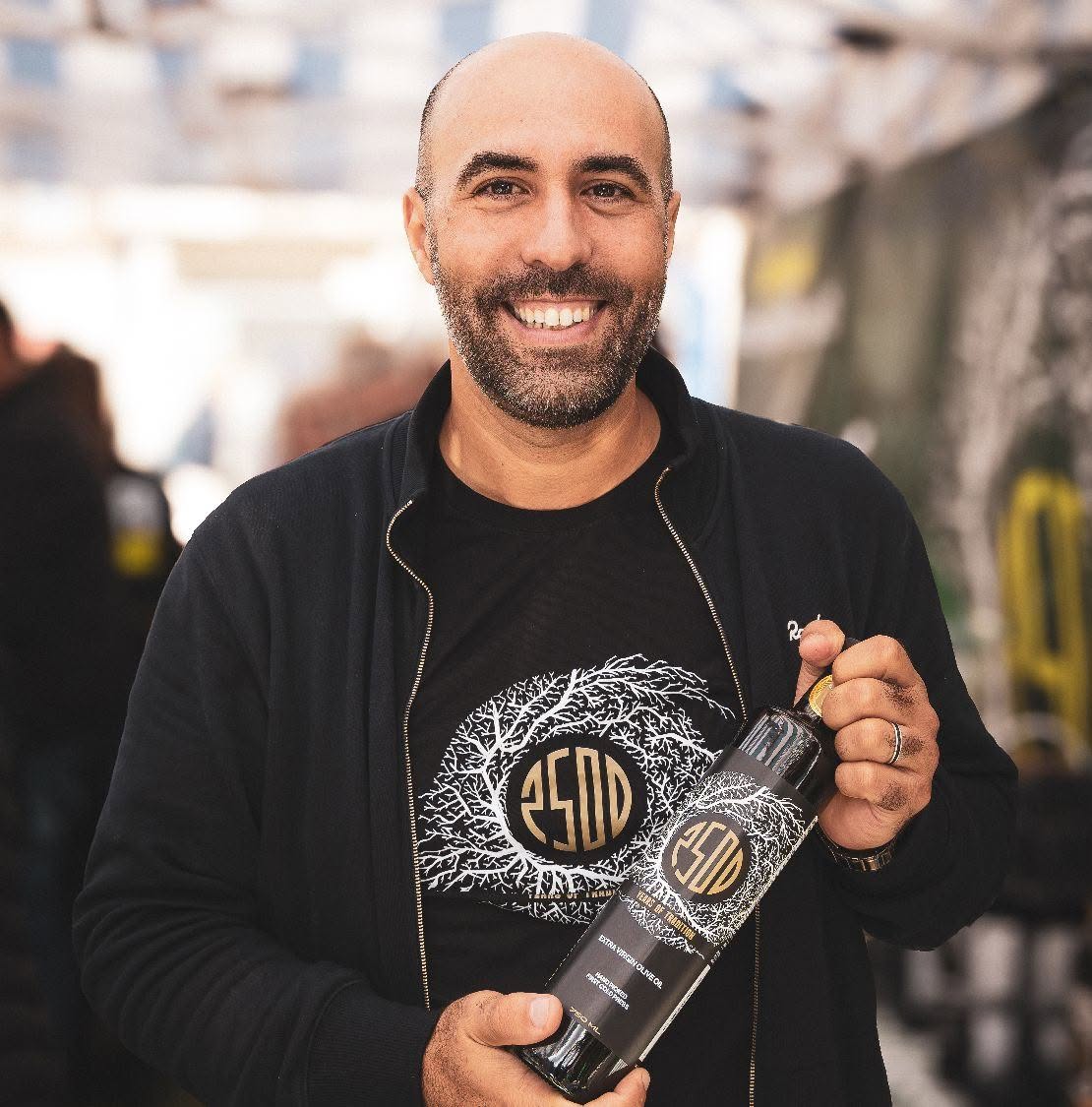 Ahmed Hamza at a trade show